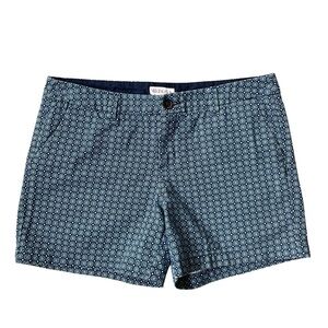 Blue & Teal Patterned Shorts